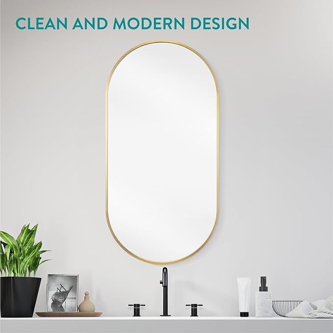 Navaris Oval Wall Mirror - Image 6