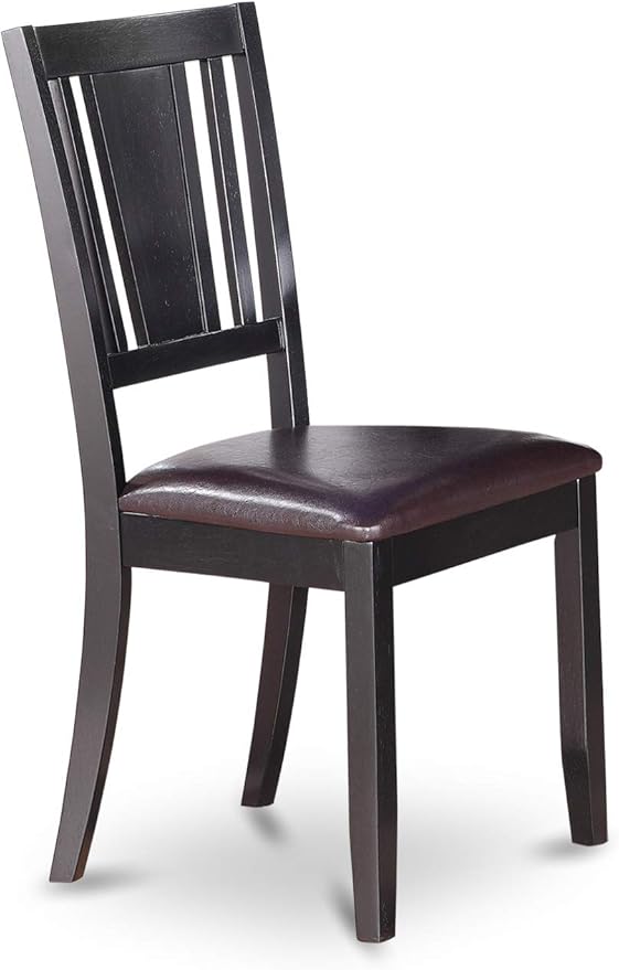 East West Furniture LGDU5-BLK-LC 5 Piece Kitchen Table & Chairs Set Includes a - Image 7