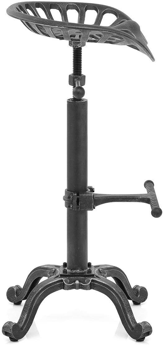 LOKKHAN Rustic Industrial Bar Stool - Image 4