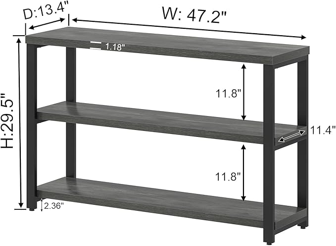 EXCEFUR Rustic Console Tables for Entryway, Sofa Table - Image 2