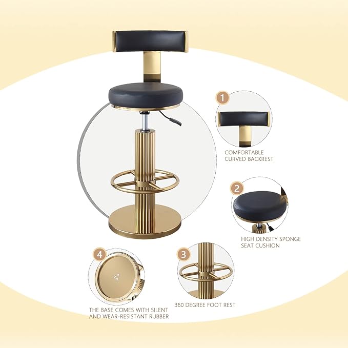 FUNROLUX Swivel Bar Stools - Image 6