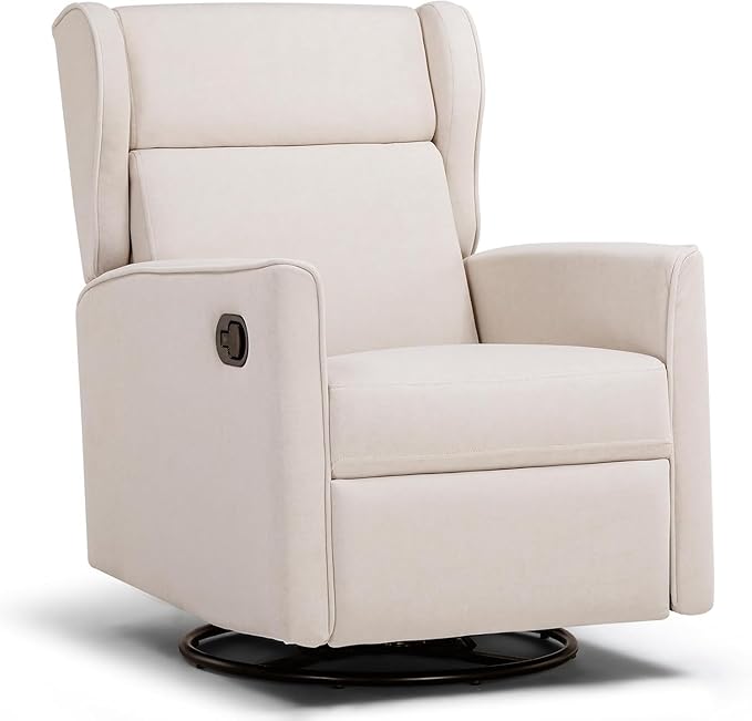COMHOMA Rocking Recliner Chair, Swivel Glider Reclining Single Sofa Manual by ComHoma