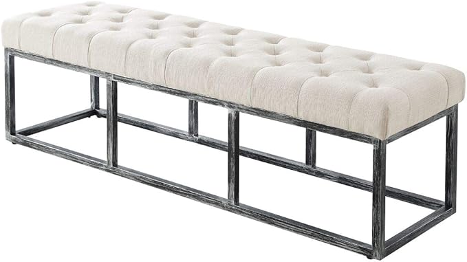 24KF Upholstered Tufted Long Bench Seats - Image 3