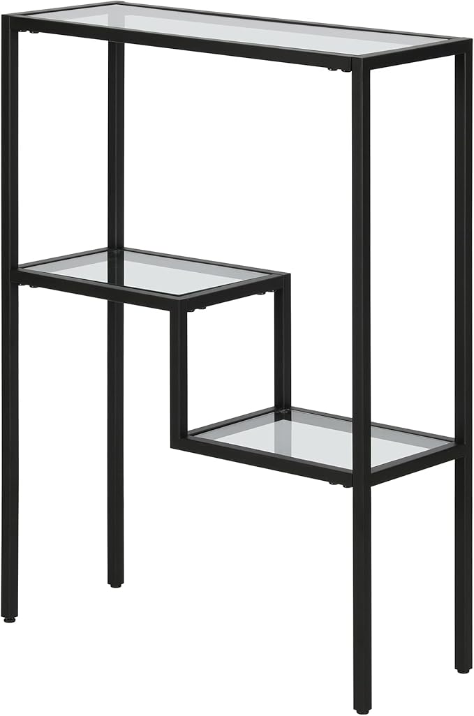 Henn&Hart 22" Wide Rectangular Console Table in Blackened Bronze, Entryway Table - Image 5