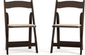 Flash Furniture 2 Pack HERCULES Series Fruitwood Wood Folding Chair by FlashFurniture