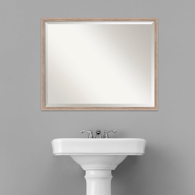 Amanti Art White Bathroom Mirror - Image 6