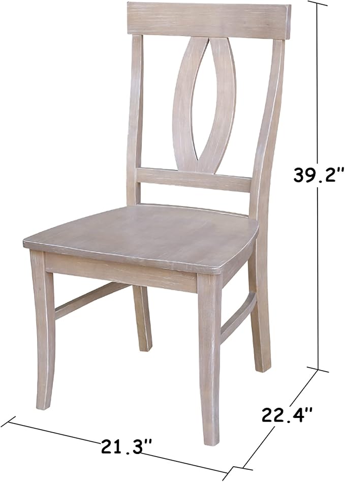 International Concepts Cosmo Chair, Washed Gray Taupe - Image 2