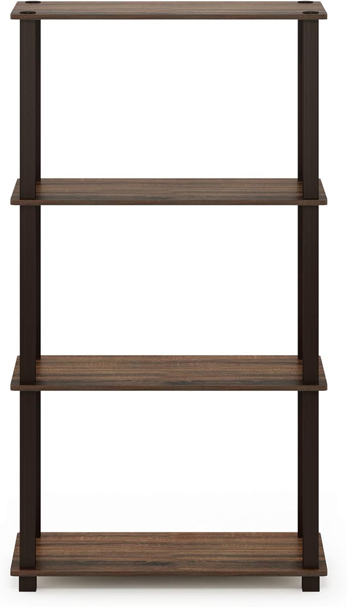 Furinno Turn-N-Tube 4-Tier Multipurpose Shelf Display Rack, Square Tube - Image 5