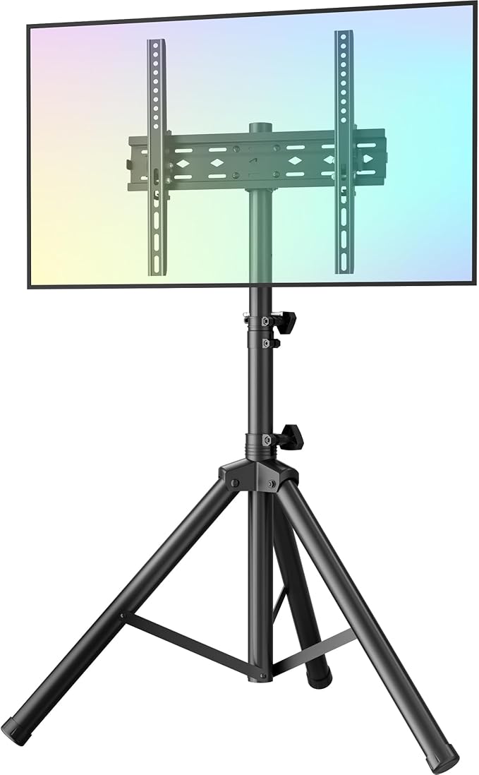 FORGING MOUNT Tripod Portable Floor TV Stand, Foldable Stand Height Adjustable by FORGINGMOUNT