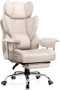 COMHOMA Big and Tall Office Chair, High Back Leather Gaming Chair by ComHoma