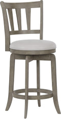 Hillsdale Presque Isle 26" Wood Swivel Counter Height Stool, Aged Gray by HillsdaleFurniture