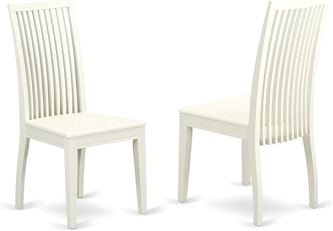 East West Furniture DMIP5-LWH-W 5 Piece Dining Room Furniture Set Includes a - Image 4