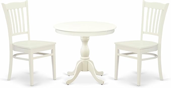 East West Furniture AMGR3-LWH-W 3 Piece Dinette Set by EastWestFurniture
