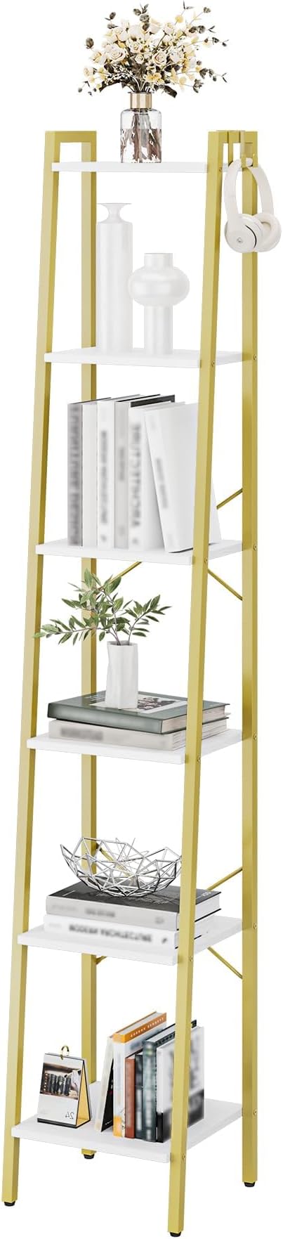 Ladder Shelf, Bookshelf Bookcase, Freestanding Corner Storage Shelve - Image 8