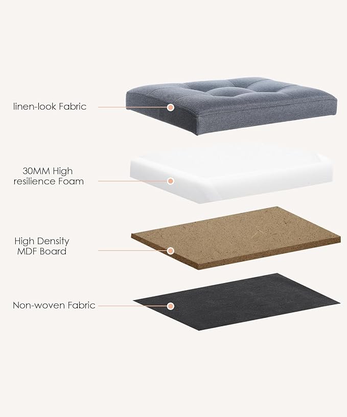 Ottoman Storage Ottoman Foot Rest Stool Foldable Bench - Image 5