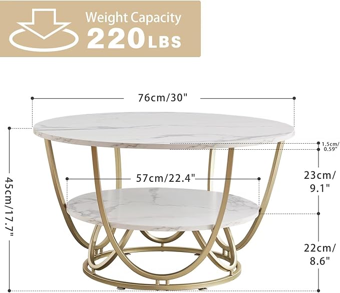 Elephance Round Coffee Table - Image 2