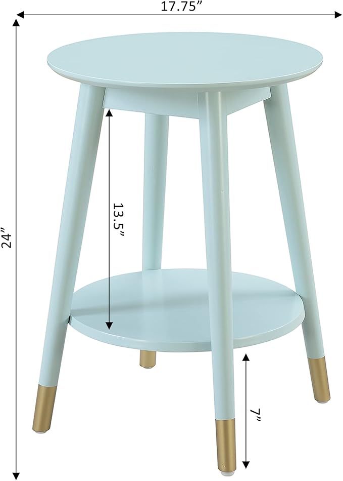 Convenience Concepts Wilson Mid Century Round End Table - Image 3