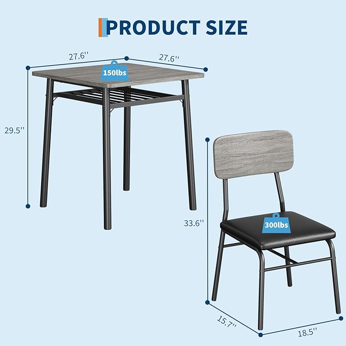 GarveeHome Dining Table for 2 - Image 2
