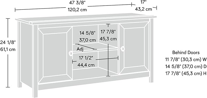 Sauder County Line Panel TV Stand, - Image 3