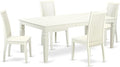 East West Furniture LGIP5-LWH-W 5 Piece Dining Room Table Set Includes a by EastWestFurniture