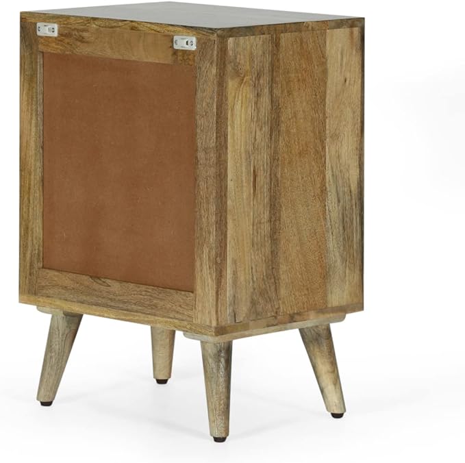 Christopher Knight Home Lytle Handcrafted 3 Drawer Nightstand - Image 6
