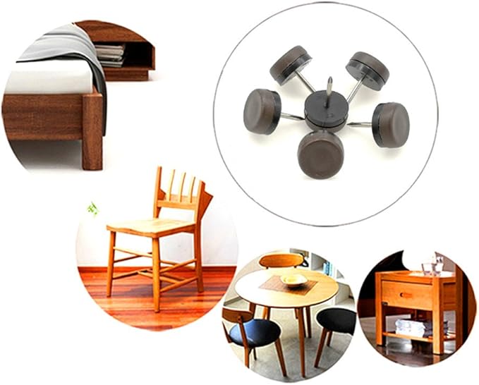 ALIMITOPIA 40pcs Furniture Glide Nail-in Thickened Nylon Chair Glide Slider - Image 7