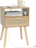 MaxSmeo Bedside Table, Small Nightstand by MaxSmeo
