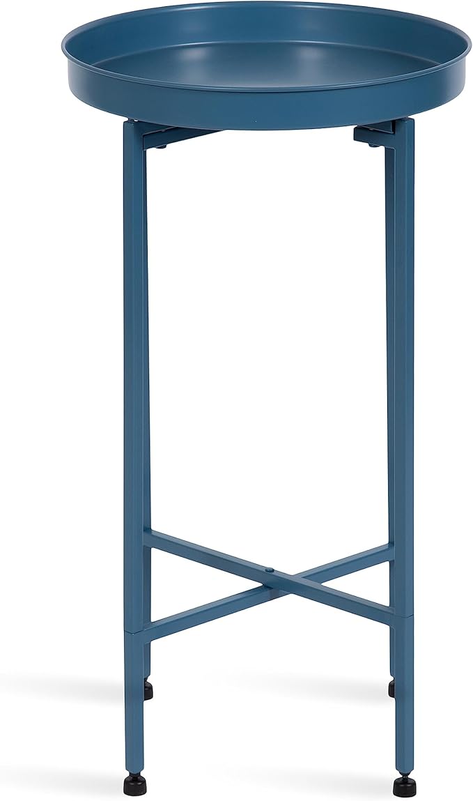 Kate and Laurel Celia Round Foldable Tray Accent Table - Image 8