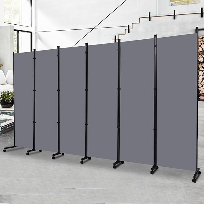 Room Divider Portable 132'' Partition Room Dividers and Folding Privacy Screens by HOMSCREENER