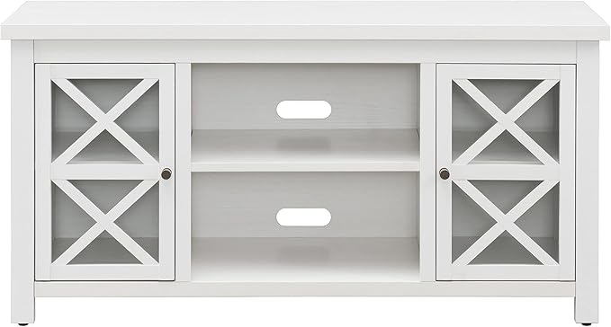 Henn&Hart Rectangular TV Stand for TV's up to 55" in White, TV Stands for the - Image 2