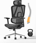 Ergonomic Office Chair with 3D Lumbar Support/Headrest/Armrest/, Mesh Executive by theartofsitting