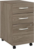 Bush Business Furniture Studio C 3 Drawer Mobile File Cabinet in Modern Hickory by BushBusinessFurniture