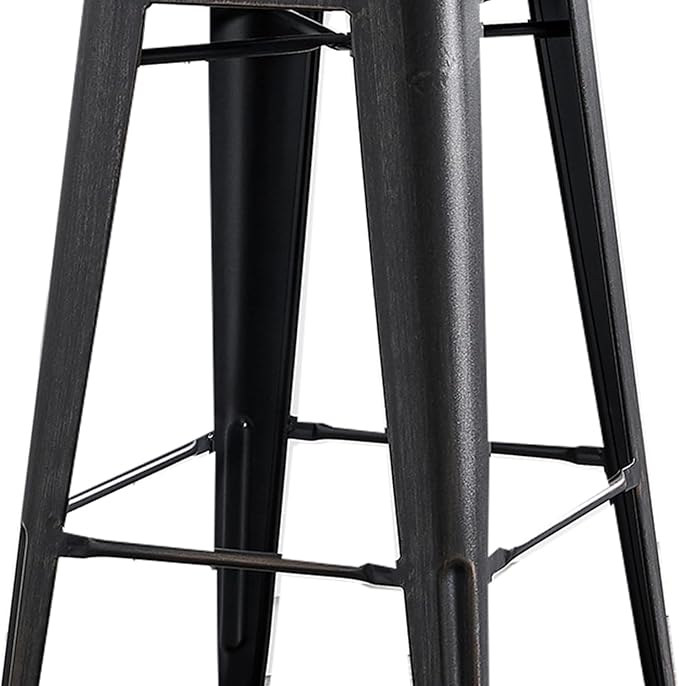 AC Pacific Modern 30” Metal Barstool Set of 2 – Country Rustic Style - Image 7