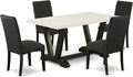East West Furniture V626DR124-5 5 Piece Dining Table Set by EastWestFurniture