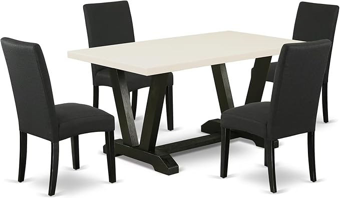 East West Furniture V626DR124-5 5 Piece Dining Table Set by EastWestFurniture