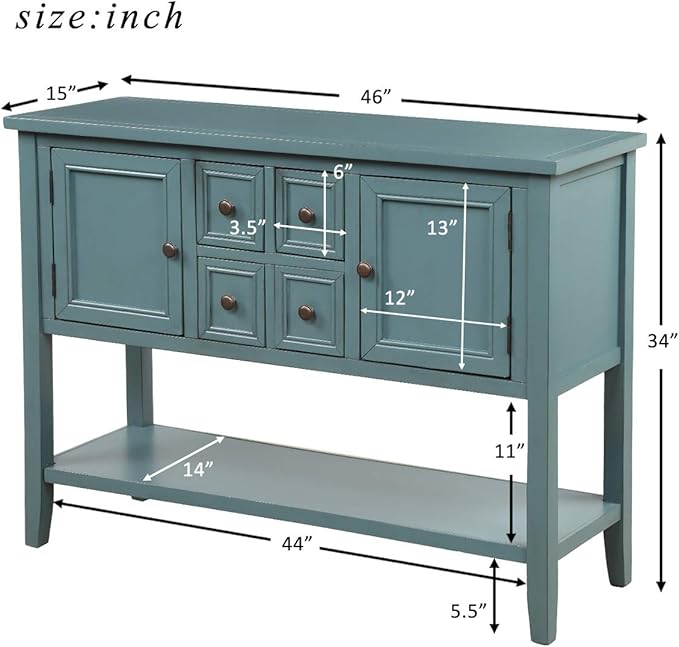 Merax Wood Farmhouse Buffet Table - Image 2