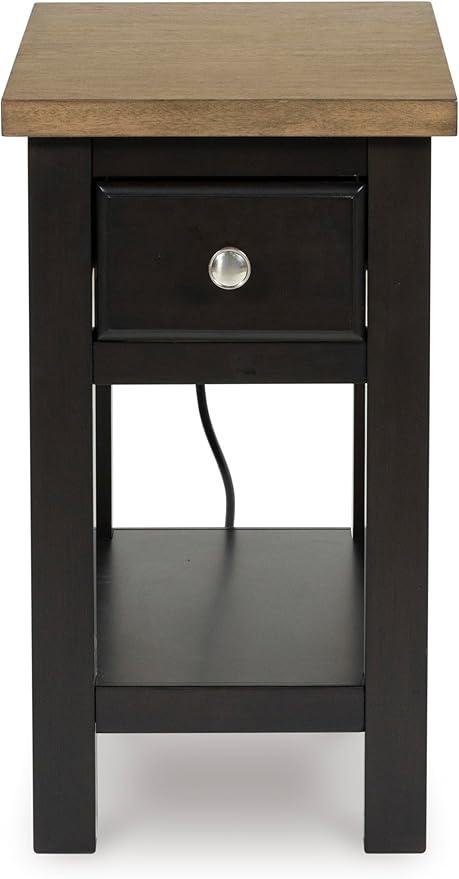 Signature Design by Ashley Drazmine Casual 1 Drawer Chair Side End Table - Image 4