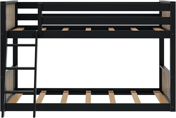 Max & Lily Low Bunk Bed, Scandinavian Modern Bunk Bed, Solid Wood - Image 4