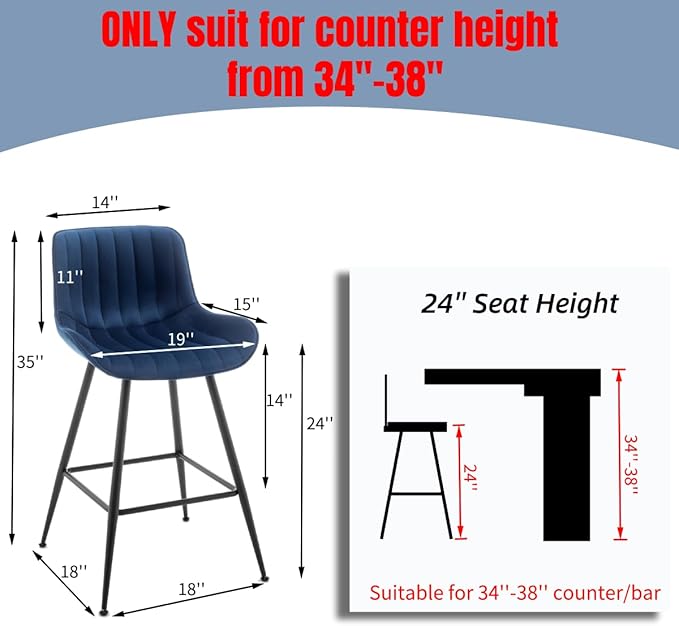 Bar Stools Set of 2 - Image 2