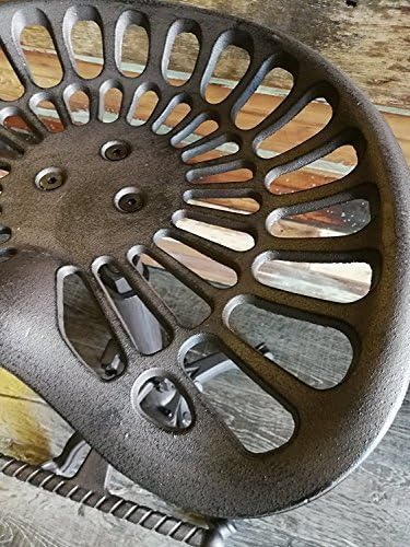 LOKKHAN Rustic Industrial Bar Stool - Image 7