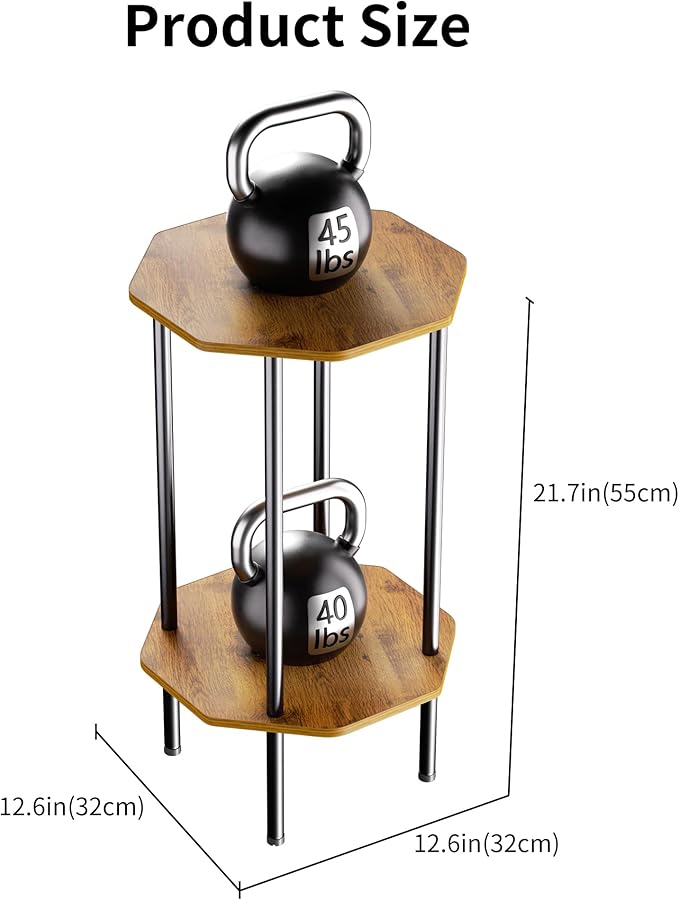 Side Table, Octagonal End Table - Image 7