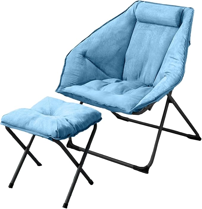 Hexagon Foldable Living Room Chair, Saucer Chair by Unknown