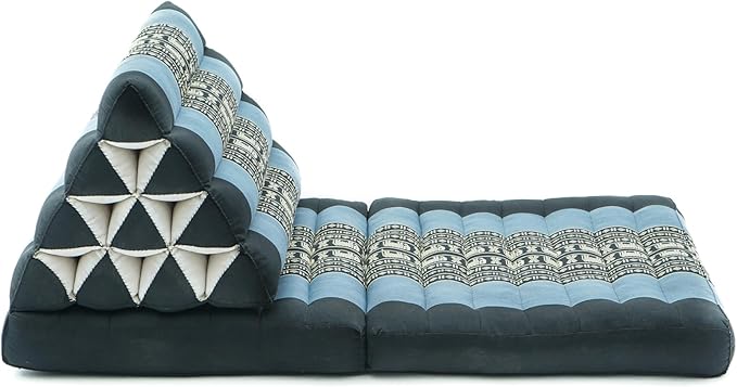 LEEWADEE 2-Fold Mat with Triangle Cushion – Comfortable TV Pillow, Foldable - Image 7