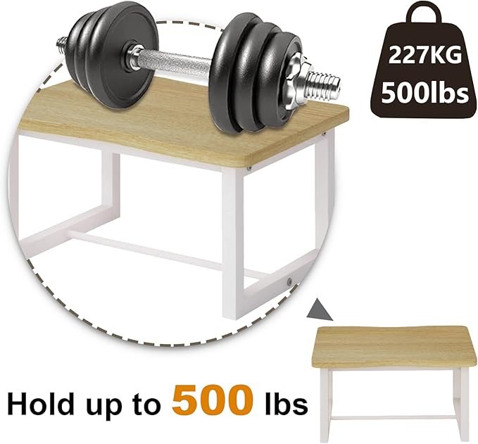 Wooden Step Stool for Adults & Kids, 500 Lbs Capacity, Learning Helper Stool - Image 3