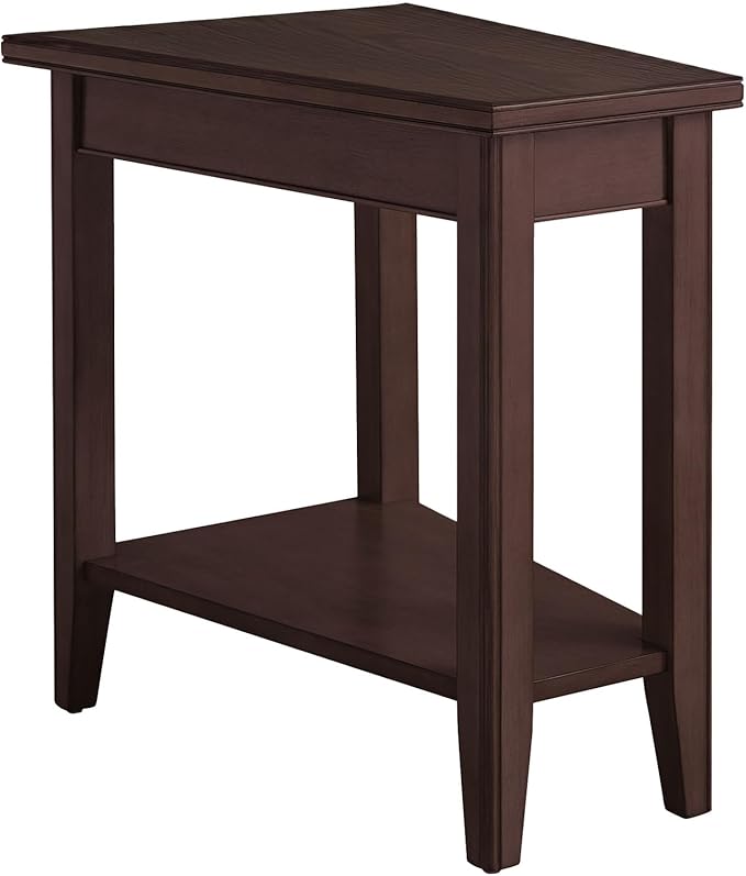 Laurent Solid Wood Recliner Wedge End Side Table - Image 7