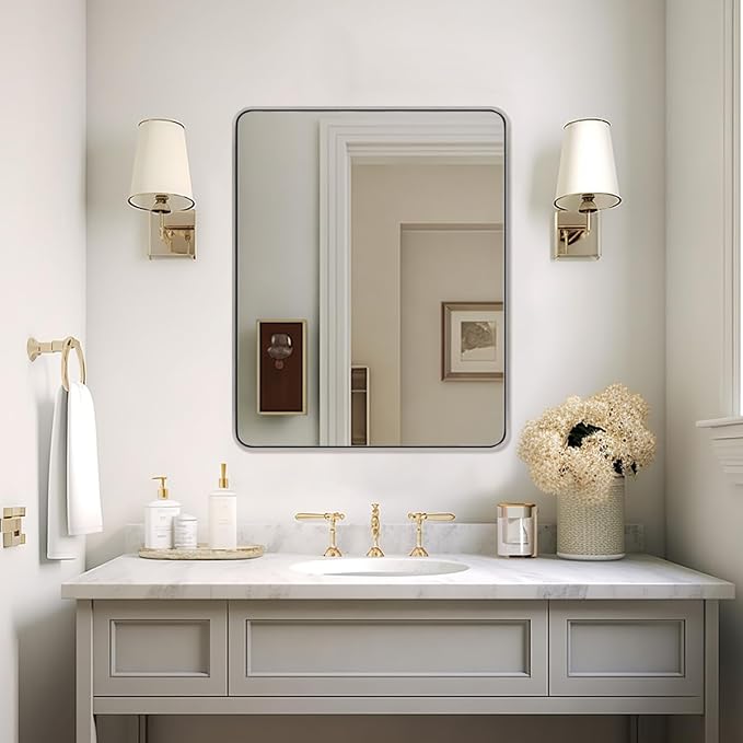 ANDY STAR 40x32 Inch Chrome Mirror by ANDYSTAR