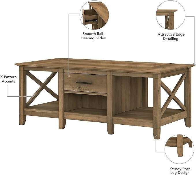 Bush Furniture Key West Coffee Table - Image 4