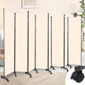 Room Divider 8 Panel Room Dividers/Wheels, Fabric Room Divider Panel by HOMSCREENER