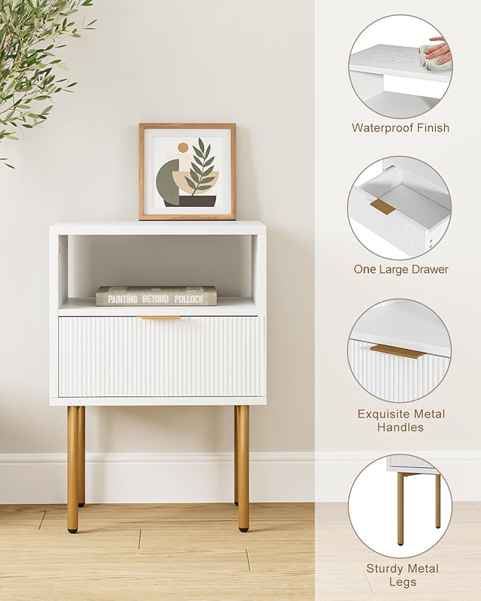 Nightstand, Morden Bedside Table - Image 7