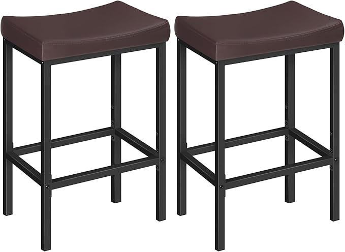 HOOBRO Bar Chairs, 24.8 Inches, 2.4" Thick Upholstery, by HOOBRO